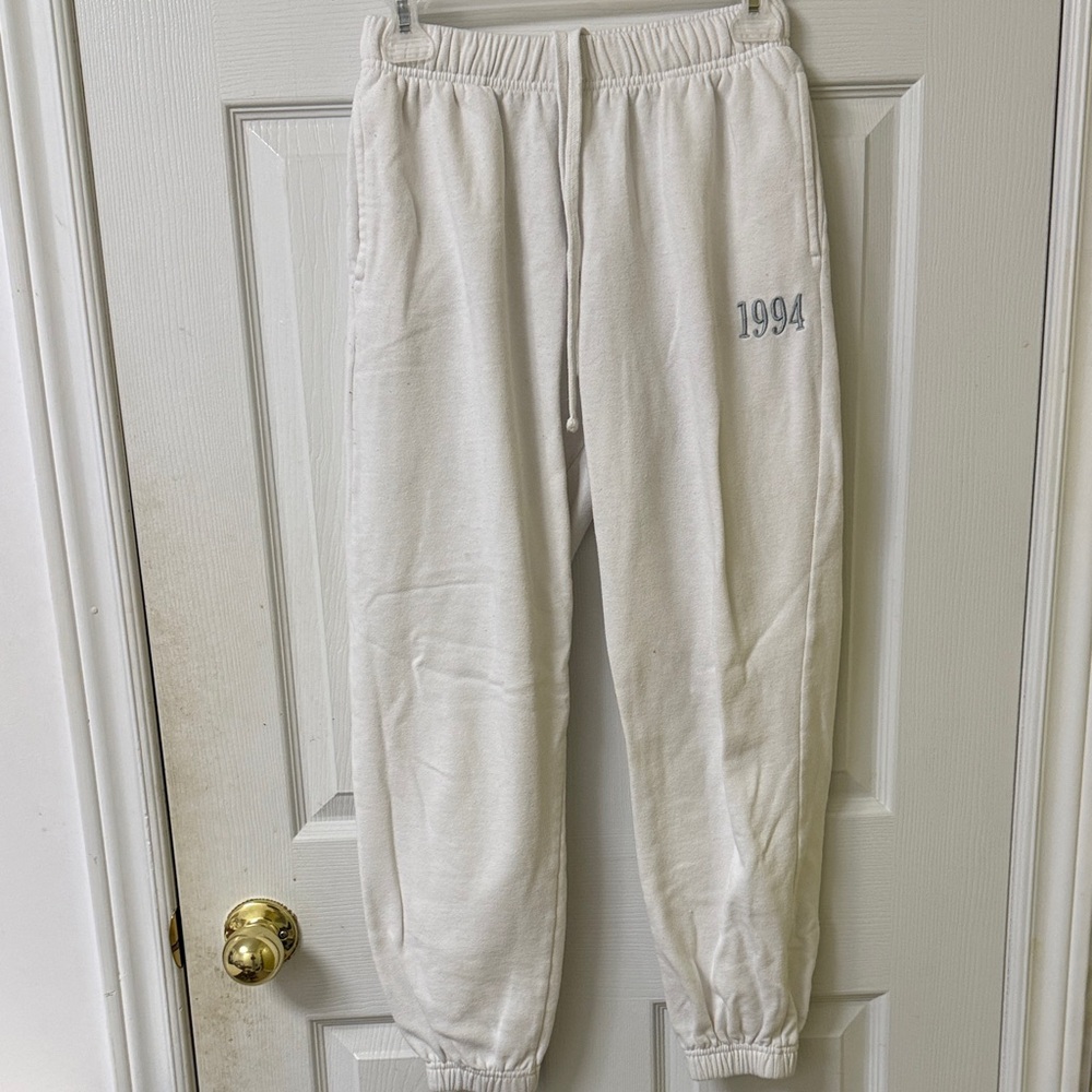White Women’s Jogger Pants